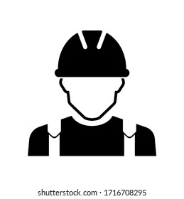 worker icon on white background