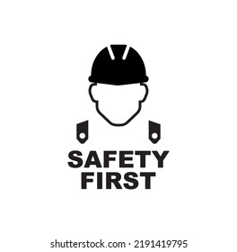 worker icon on white background