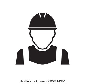 worker icon on white background