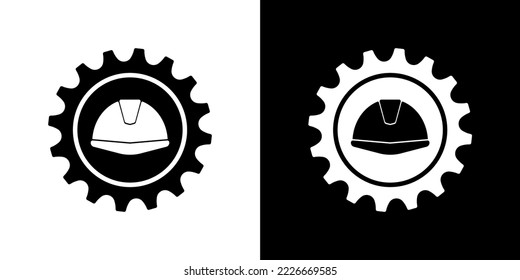 worker icon on white background