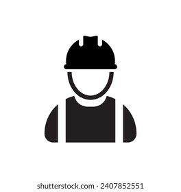 worker icon on white background