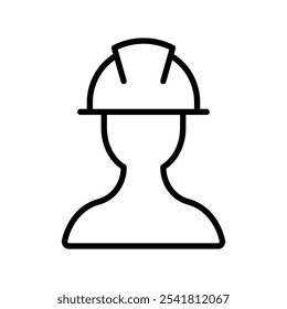 Worker icon Outline vector for web ui