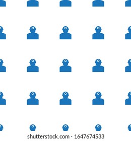 worker icon pattern seamless isolated on white background. Editable filled worker icon. worker icon pattern for web and mobile.