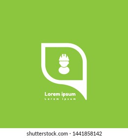 Worker Icon, worker symbol and map pin.