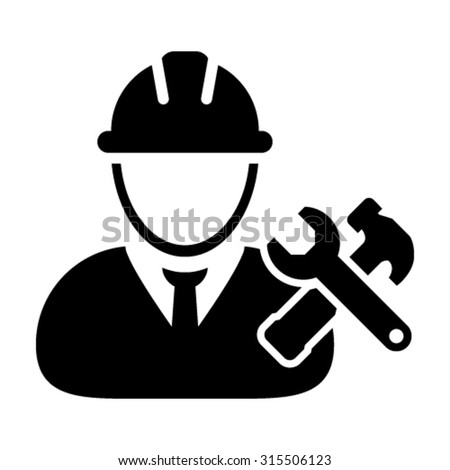 Worker Icon Vector เวกเตอร์สต็อก (ปลอดค่าลิขสิทธิ์) 315506123 ...