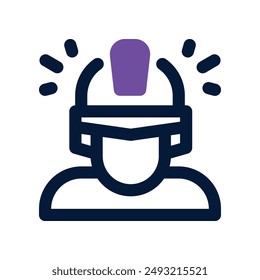 worker icon. vector dual tone icon for your website, mobile, presentation, and logo design.