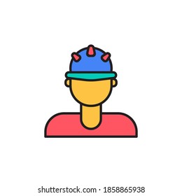 diseño de estilo de contorno relleno del icono de trabajo. aislado en fondo blanco