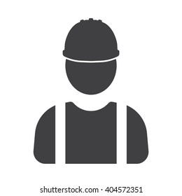 Worker icon Vector Illustration on the white background.