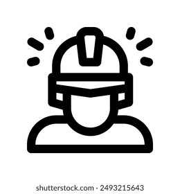worker icon. vector line icon for your website, mobile, presentation, and logo design.