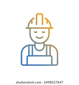 Icono de trabajador Vector ilustración de stock