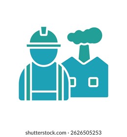 worker icon. vector.Editable stroke.linear style sign for use web design,logo.Symbol illustration.