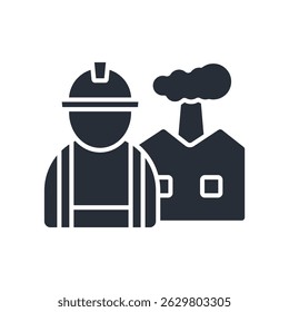 Workersymbol. vector.Editable stroke.linear style Zeichen zur Verwendung Web-Design, logo.Symbol-Illustration.