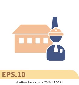worker icons  symbol vector elements for infographic web