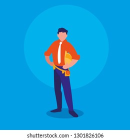 worker industrial avatar character