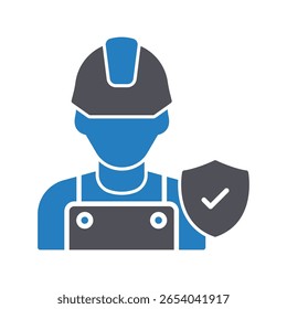 Worker insurance :Vector Icon which can easily modify or edit


