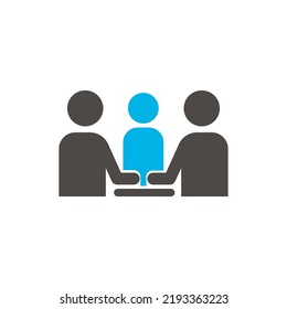 worker interview icon. vector illustration design that is very suitable for websites, apps, banners etc.