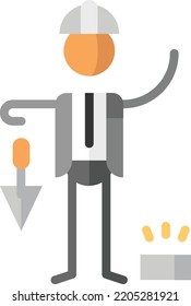 ilustración de material de elemento de diseño aislado de trabajo. Vector de fondo blanco