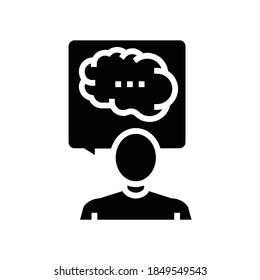 worker knowledge glyph icon vector. worker knowledge sign. isolated contour symbol black illustration