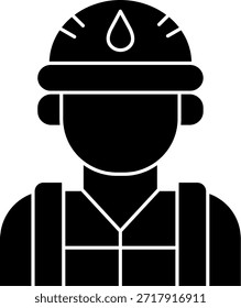 Diseño de icono de Vector de línea de trabajador