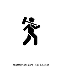 Worker, man, builder, icon. Element of workers icon. Premium quality graphic design icon. Signs and symbols collection icon for websites, web design