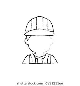 Worker man cartoon