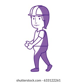 Worker man cartoon