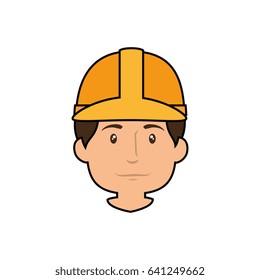 Worker man cartoon