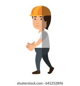 Worker man cartoon
