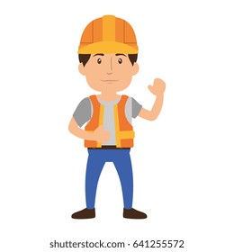 Worker man cartoon