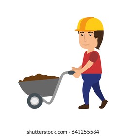 Worker man cartoon