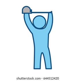worker man silhouette