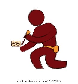 worker man silhouette