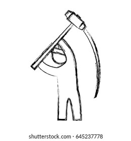 worker man silhouette