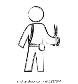 worker man silhouette