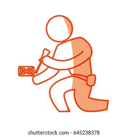worker man silhouette