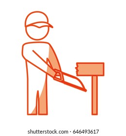 worker man silhouette