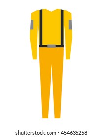 worker man uniform security icon graphic isolated vector