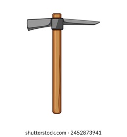 worker masons hammer cartoon. industry tools, hand power, building materials worker masons hammer sign. isolated symbol vector illustration
