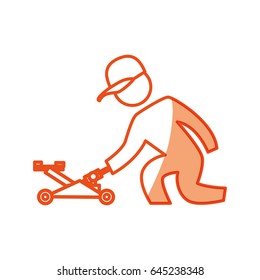worker mechanic silhouette