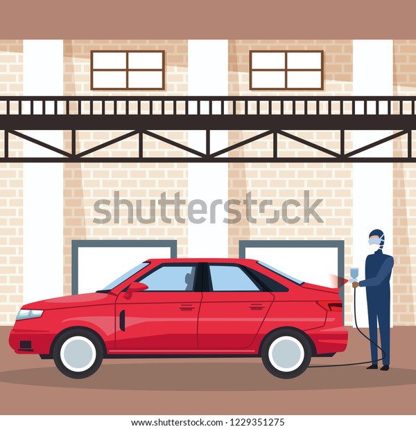 Worker on car\
factory
