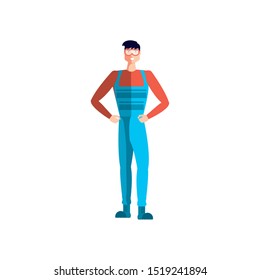 worker operator industrial avatar character
