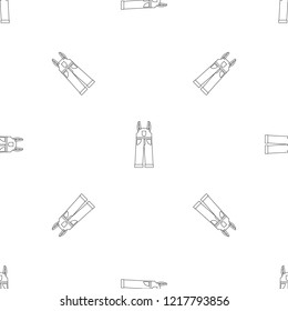 Worker pants pattern seamless vector repeat geometric for any web design