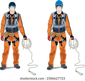 Worker with personal protective equipment