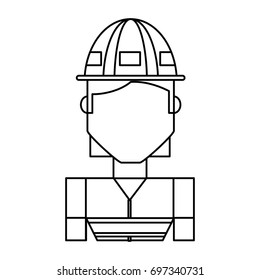 Worker profile cartoon