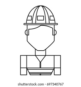 Worker profile cartoon