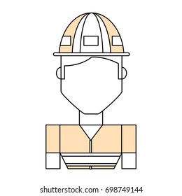Worker profile cartoon
