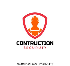 Worker Safety Logo Design Vector Illustration