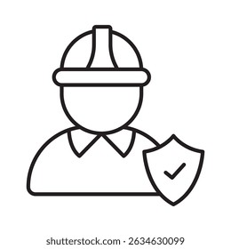 Worker safety :Vector Icon which can easily modify or edit

