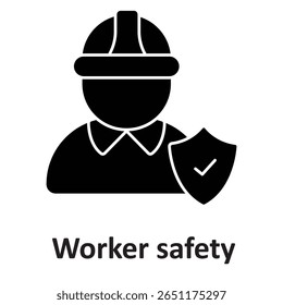 Worker safety :Vector Icon which can easily modify or edit

