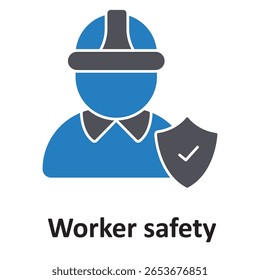 Worker safety :Vector Icon which can easily modify or edit


